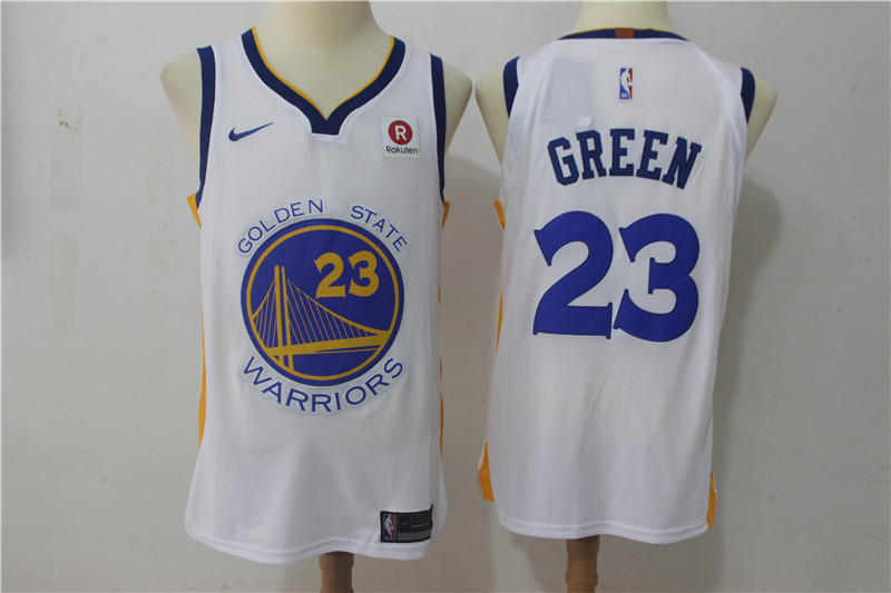 Men Golden State Warriors #23 Green White Game Nike NBA Jerseys->golden state warriors->NBA Jersey